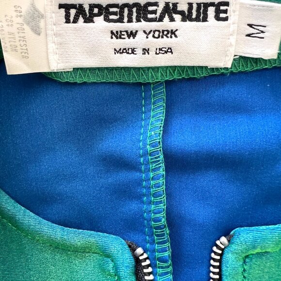 80's Green Mini Dress - Stretch - Tapemeasure New York - Size Medium - Picture 7 of 9